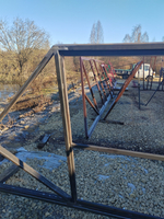 Каркас откатных ворот проем 4м НЕ КРАШЕННЫЙ.