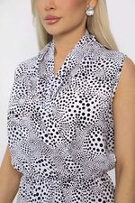 Платье Хьюми (черно-белое) П13736-35М LT Collection