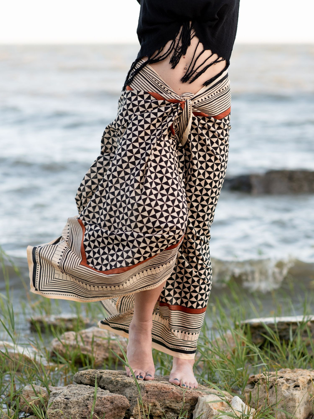 Легкий шарф-платок