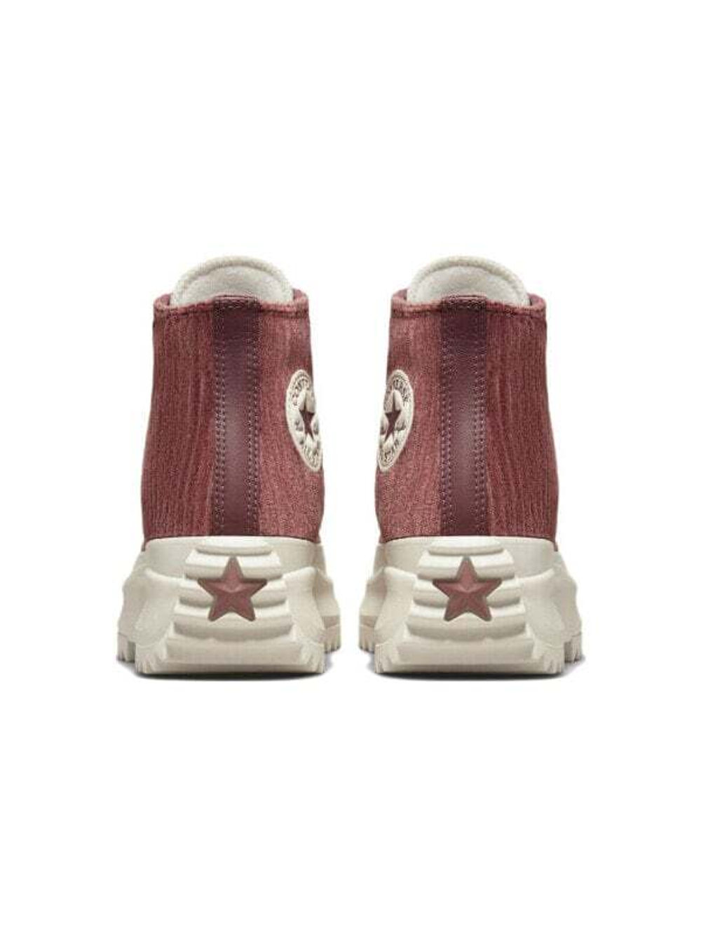 Converse Run Star Hike Hi Striped Knit Dark Wine
