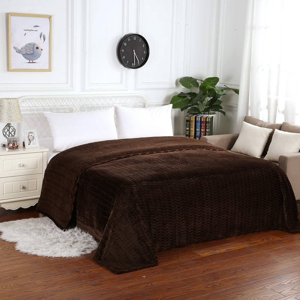 Плед 160x220 Sofi De MarkO Орфей коричневый