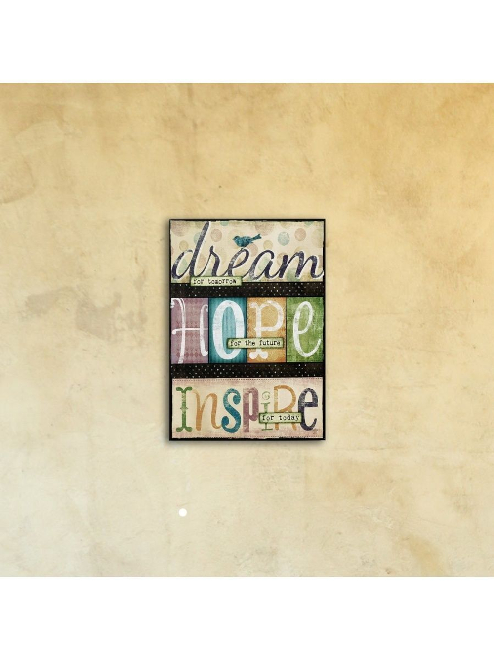Постер на стекле "Dream Hope Inspire" Декор для дома, подарок