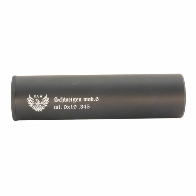 Разборный саундмодератор Schweigen mod.6 для 9x19 и .345TKM, RAW