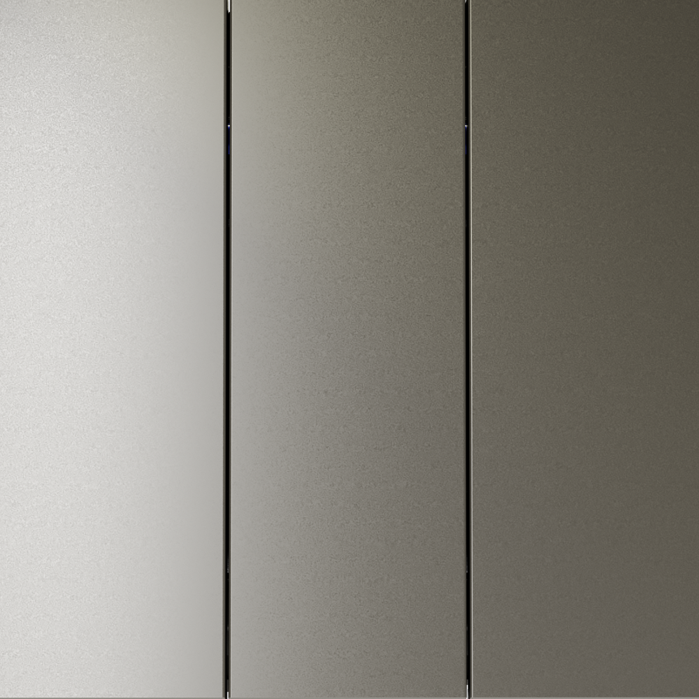 Выключатель встраиваемый VOLTUM S70 трехклавишный 10А, (шелк)