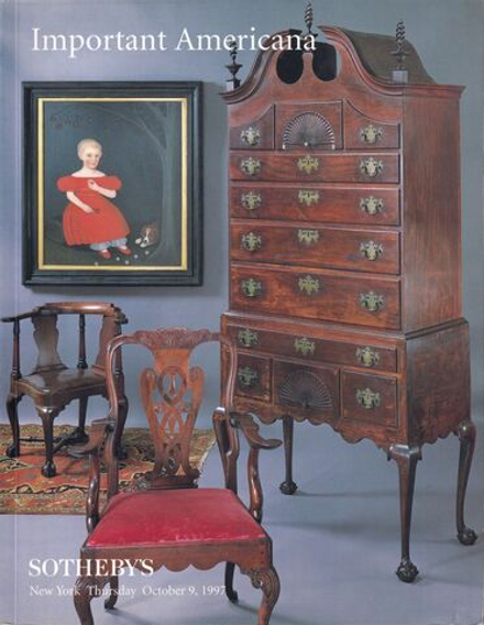 Каталог аукциона Sotheby’s, Нью-Йорк, Американское искусство от 9 октября 1997 года