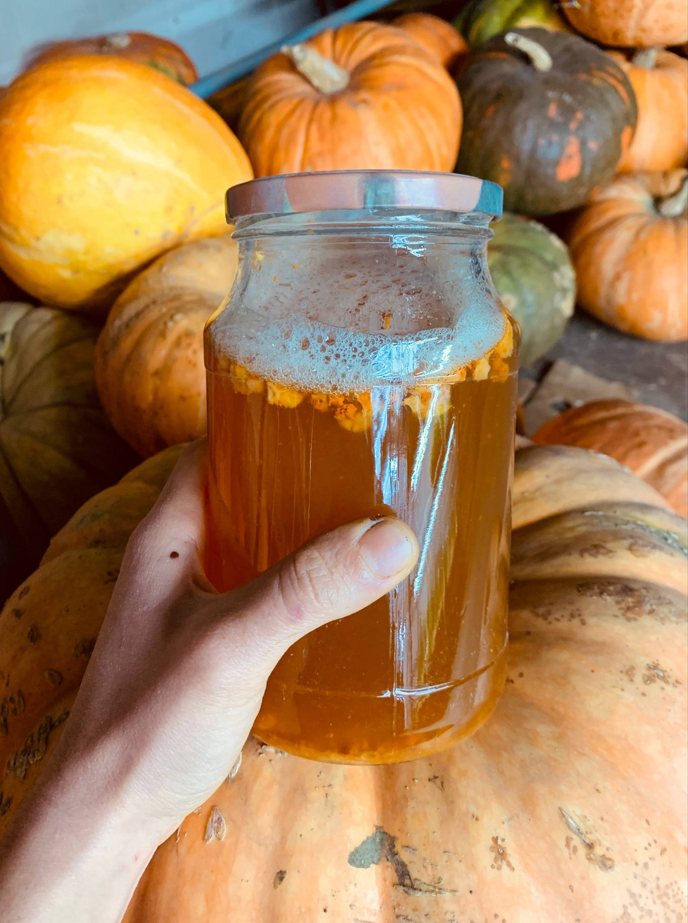 Тыквенный сок с сахаром