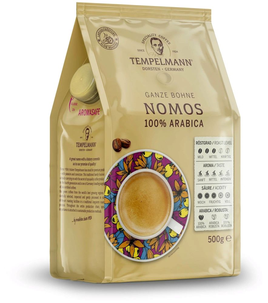 Кофе в зернах Tеmpelmann Nomos 500 г x 2 шт