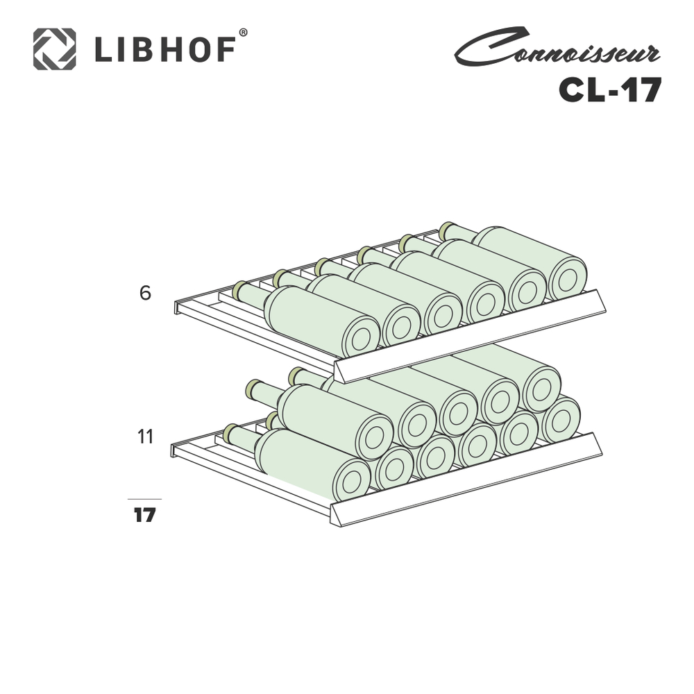 Винный шкаф Libhof CL-17 Black