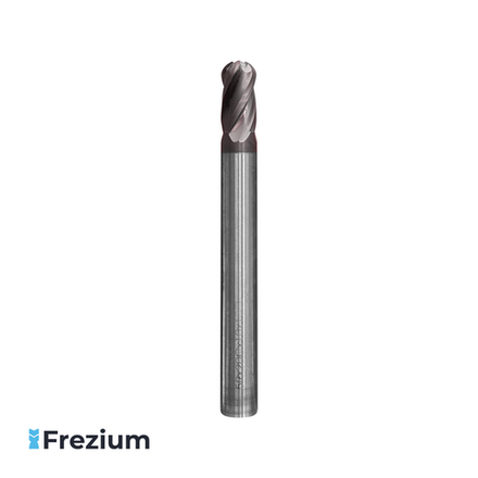 Сферическая твердосплавная фреза по металлу (10x10x20x100 Z4 R5)