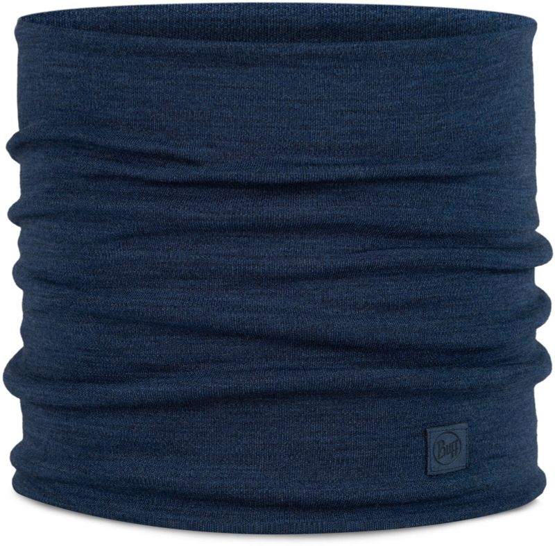 Теплый шерстяной шарф-труба Buff Merino Heavyweight Solid Night Blue Фото 1