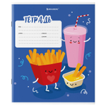 Тетрадь 18 л. BRAUBERG клетка обложка картон "Tasty food" (40 штук в упаковке)