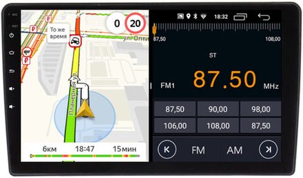 Магнитола без рамки (экран 9") - Parafar PF0009FHD на Android 13, 8-ядер, 2Гб+32Гб, CarPlay, 4G SIM-слот