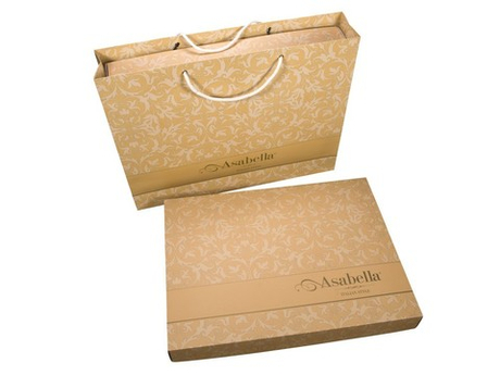 Постельное белье 1385 Asabella Семейное (2 под.) Серый