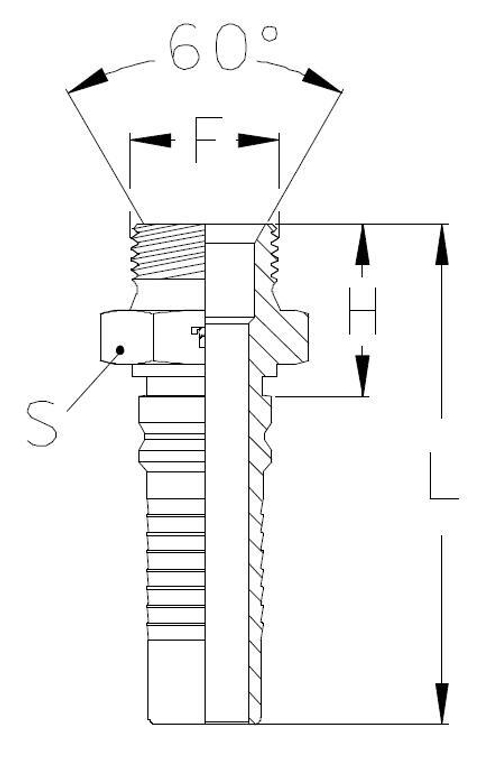 Фитинг DN 38 BSP (Ш) 1.1/2 Interlock