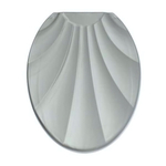 Крышка унитаза "РАКУШКА", серебристый перламутр, РП-812