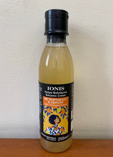 Соус-крем бальзамический IONIS цитрус 250 мл, Греция
