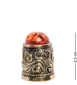 AM- 118 Наперсток (латунь, янтарь)