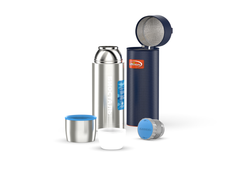 Термос Biostal Авто (0,75 литра) с термочехлом, стальной