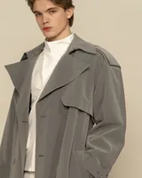 Серый тренч 