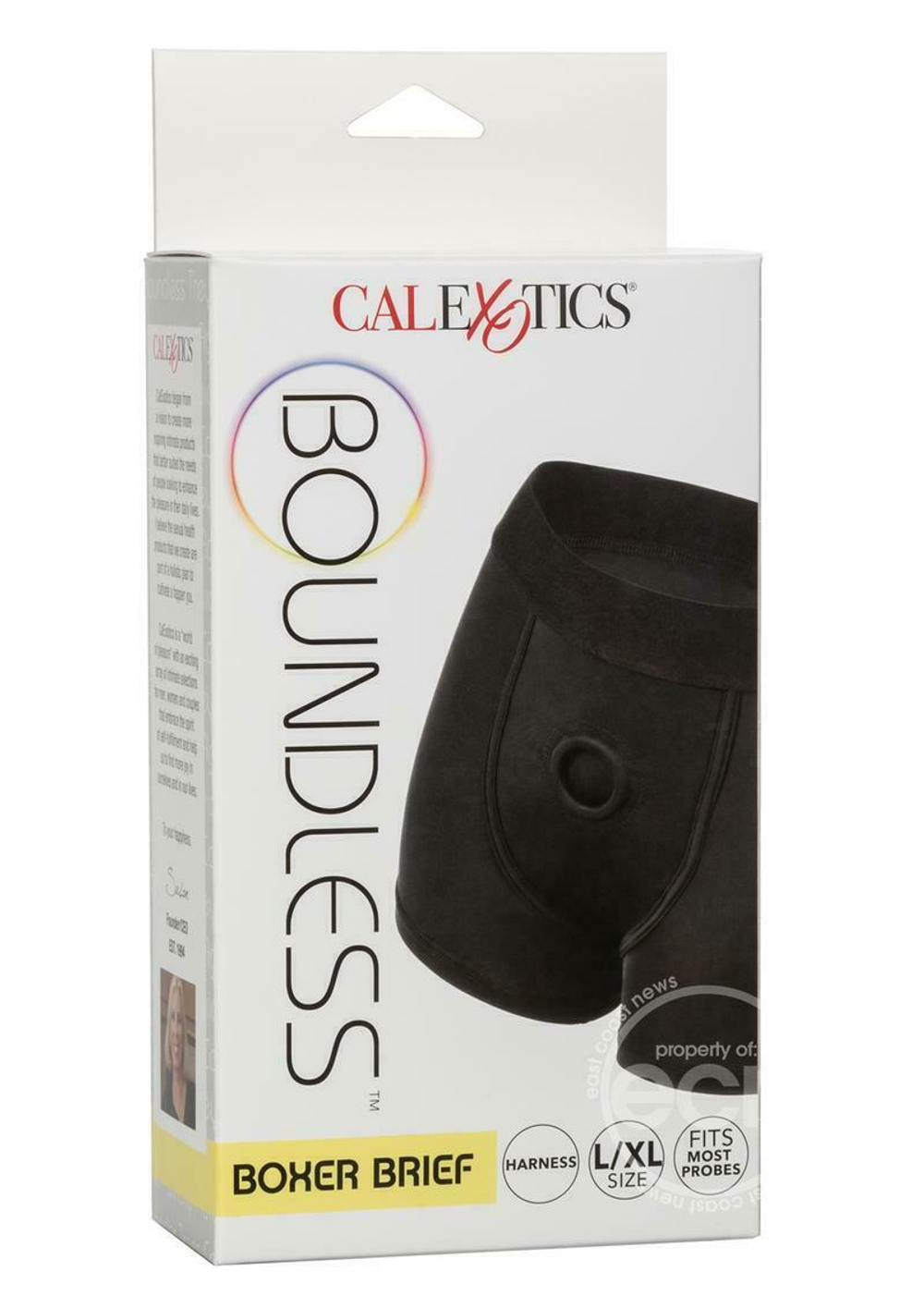Черные трусы-боксеры BOUNDLESS BOXER BRIEF HARNESS L/XL