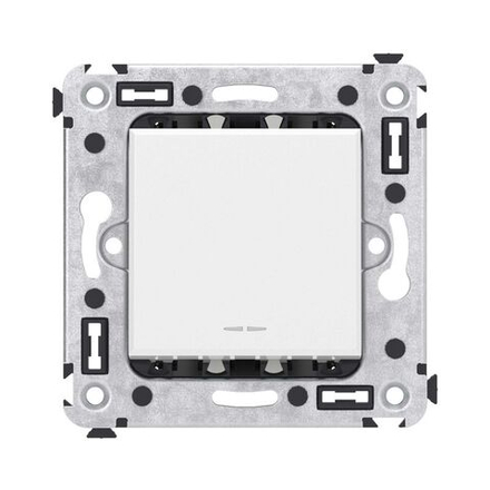 Переключатель 1-кл. 2мод. СП Avanti "Белое облако" 16А IP20 бел. DKC 4400113