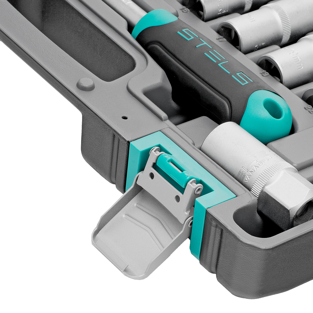 Набор инструментов, 1/2", CrV, пластиковый кейс 60 предметов Stels