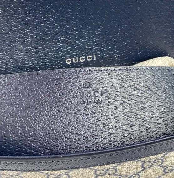 Мини-сумка Gucci Horsebit 1955 с узором Gg