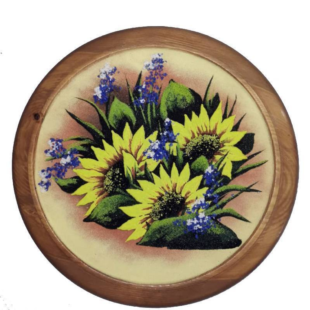 Панно "Букет 400" литопись, дерево