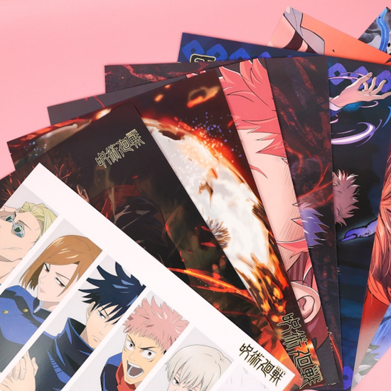 Набор постеров Магическая Битва 8 шт, 42х29см (№3)