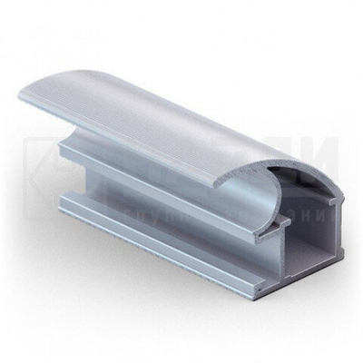 Вертикальный профиль С-crimp (5,40 м) хром матовый