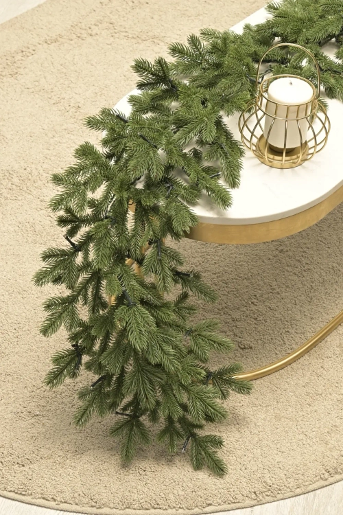 Хвойная гирлянда Чарующая 270 см., 100% литая хвоя, ЕлкиТорг (23054)