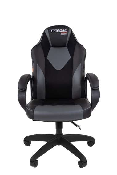 Офисное кресло Chairman   game 17 Россия экопремиум черный/серый