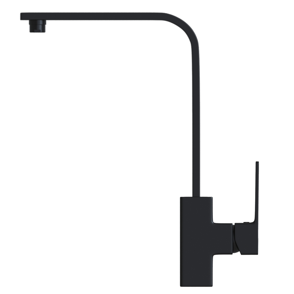 Смеситель для кухни 35k MIXLINE ML34-032 "Solo Black" высокий излив, боковая ручка ЧЕРНЫЙ