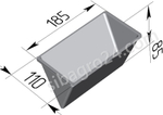 Форма хлебная 5Л185 треугольная с ручками