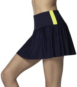 Теннисная юбка Lucky in Love Racer Rib Pleated - midnight