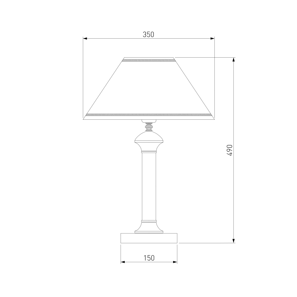 Настольная лампа с абажуром 60019/1 перламутровое золото