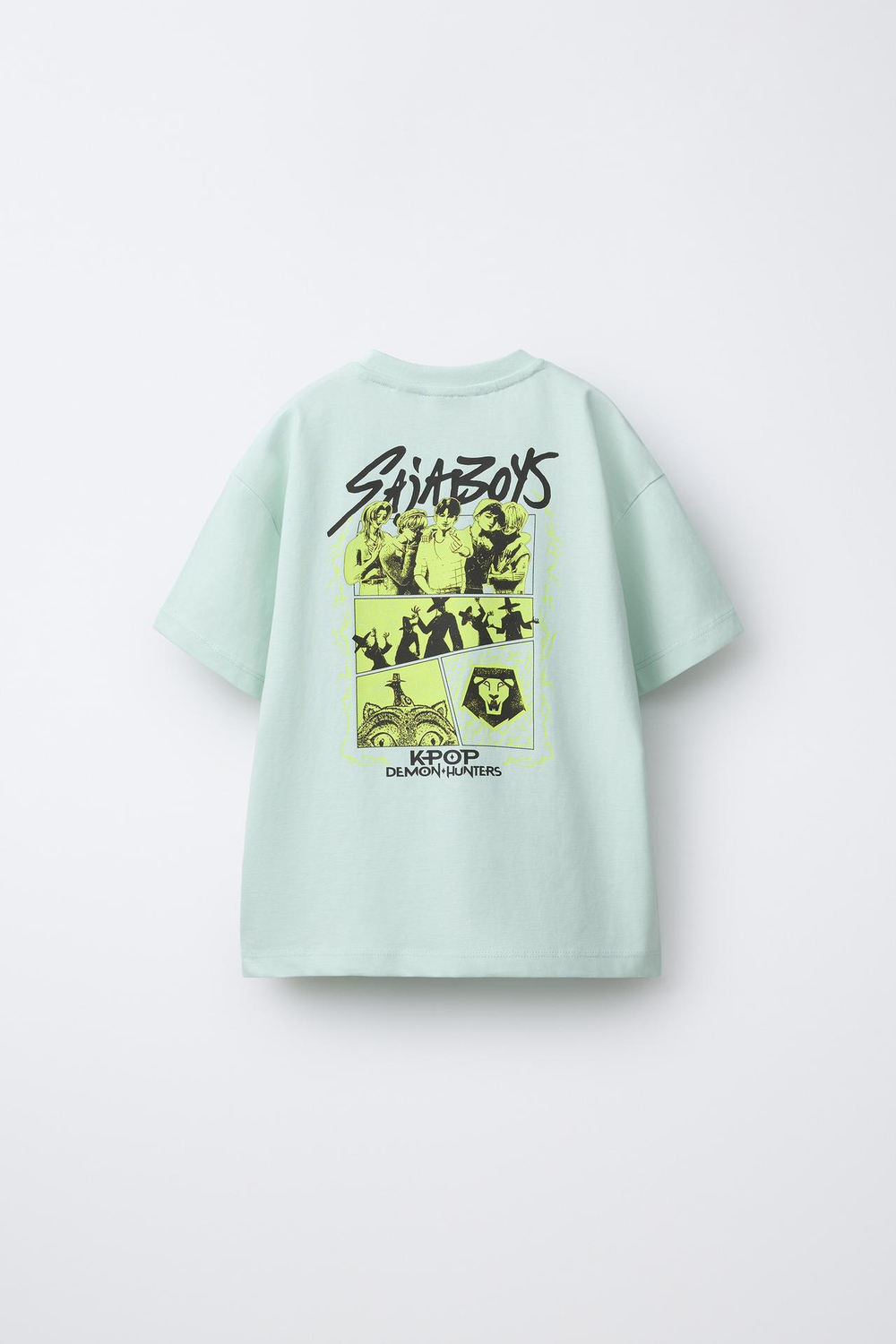 ZARA ПИЖАМА SAJA BOYS KPOP DEMON HUNTERS™ NETFLIX ©, ЗЕЛЕНЫЙ