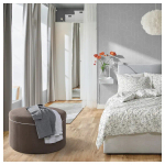 Пуф с контейнером - IKEA SIDSJÖ / SIDSJO / СИДШО ИКЕА, серо-коричневый, 46x70см