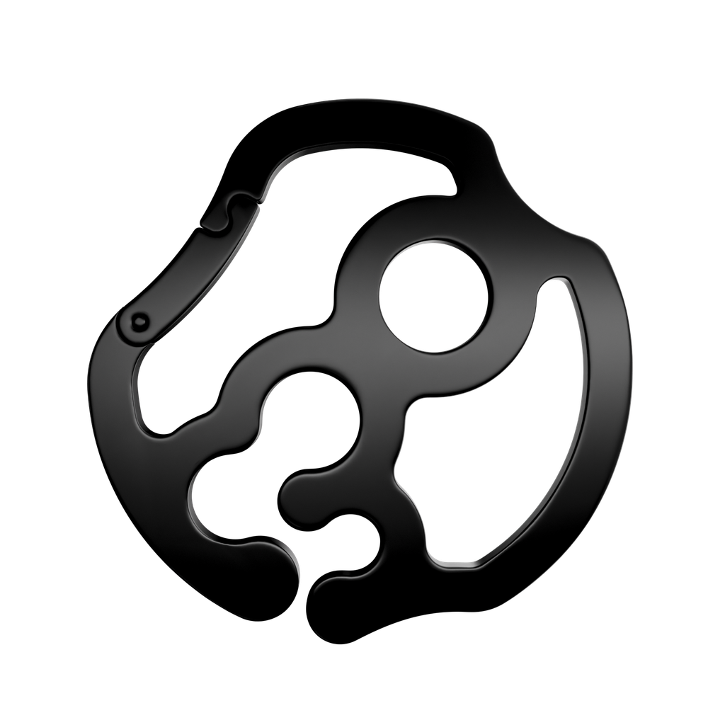 DOT black carabiner