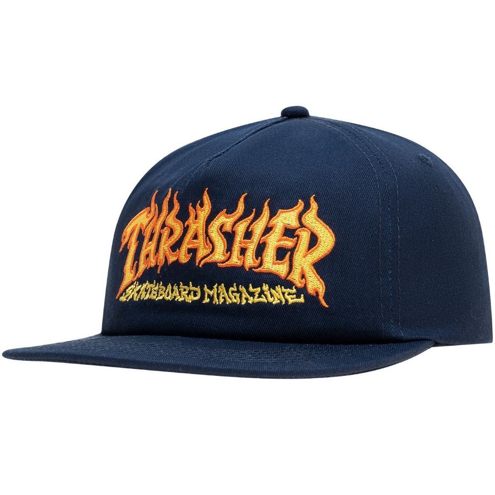 Кепка Thrasher Fire Logo Snapback Navy