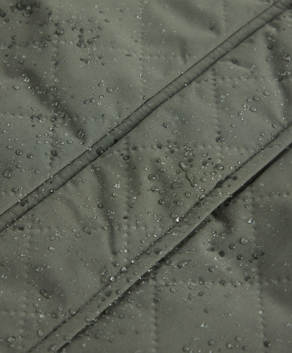 Oysho Водонепроницаемая длинная утепленная куртка FELLEX® AEROGEL 3K, темный хаки