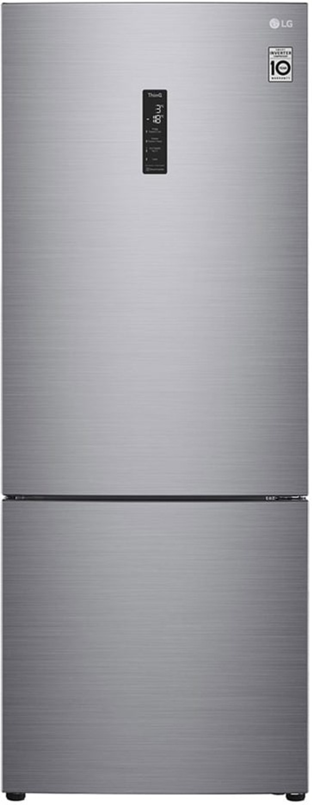 Холодильник LG GC-B569PMCM серый