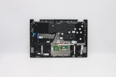 Верхняя панель с клавиатурой (топкейс) для ноутбука Lenovo ThinkBook 14s. раскладка - русская, с подсветкой, серая (5CB1B37778), оригинал