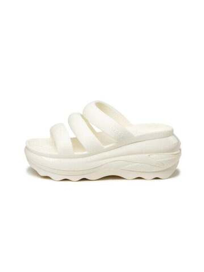 Crocs Mega Crush Triple Strap – домашние тапочки 38-39 / Chalk