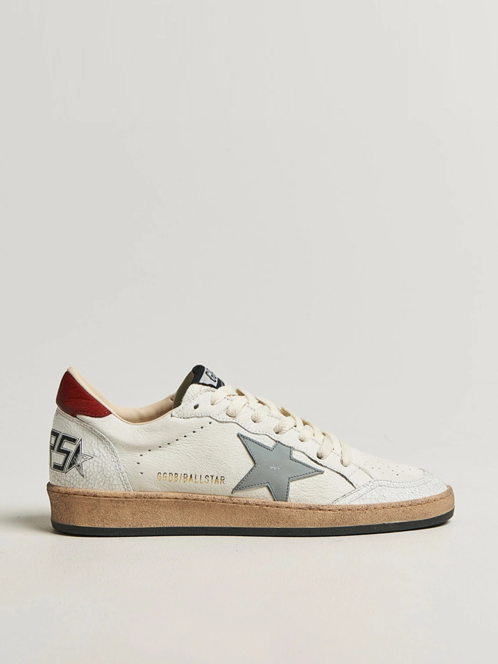 Men's Ball Star with grey leather star and red leather heel tab