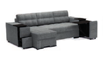 Угловой диван-кровать Бруклин с оттоманкой