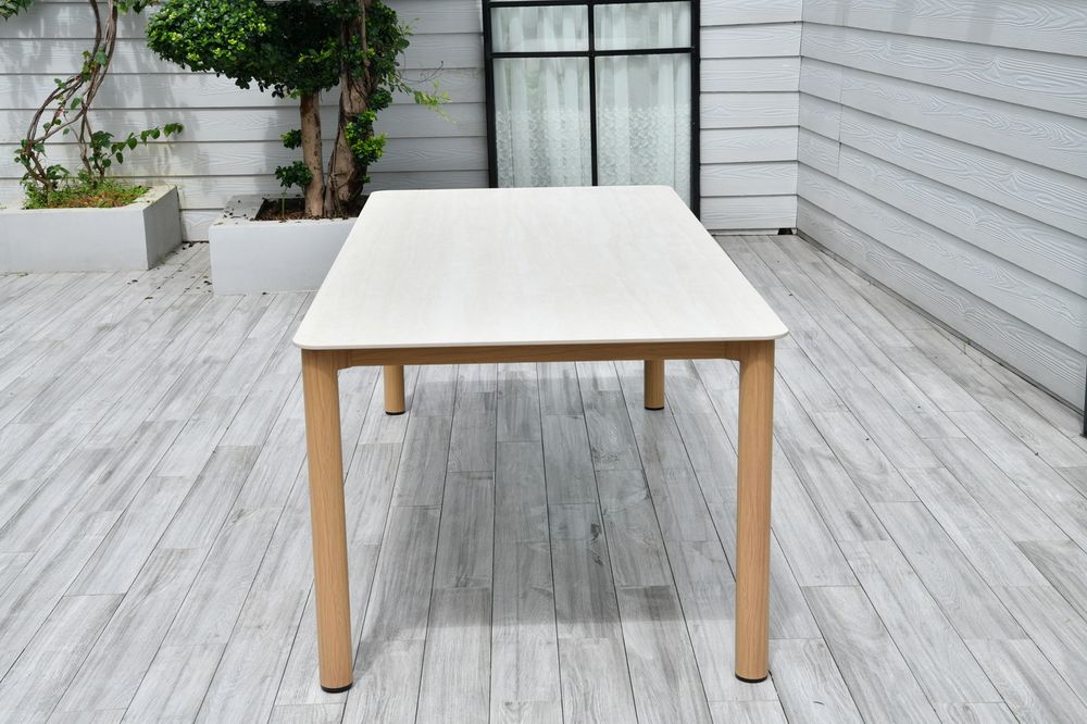 "Кейптаун" стол обеденный из алюминия, столешница из искусственного камня