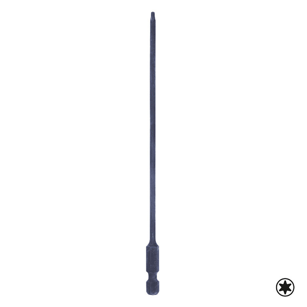 KING TONY (711506T) Вставка (бита) торцевая 1/4", L = 150 мм, TORX, T6, для шуруповерта