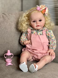 Кукла Реборн мягконабивная 60см в пакете (FA-026)