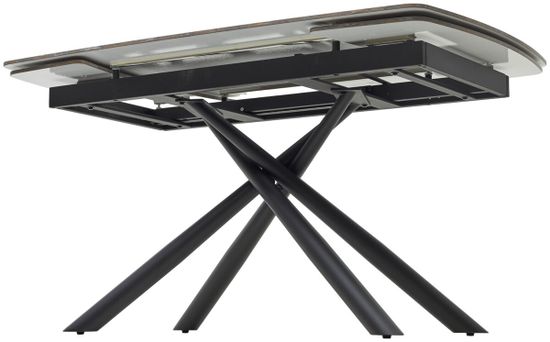 Стол RIVOLI 140 GLOSS AMBER JADE SOLID CERAMIC / BLACK